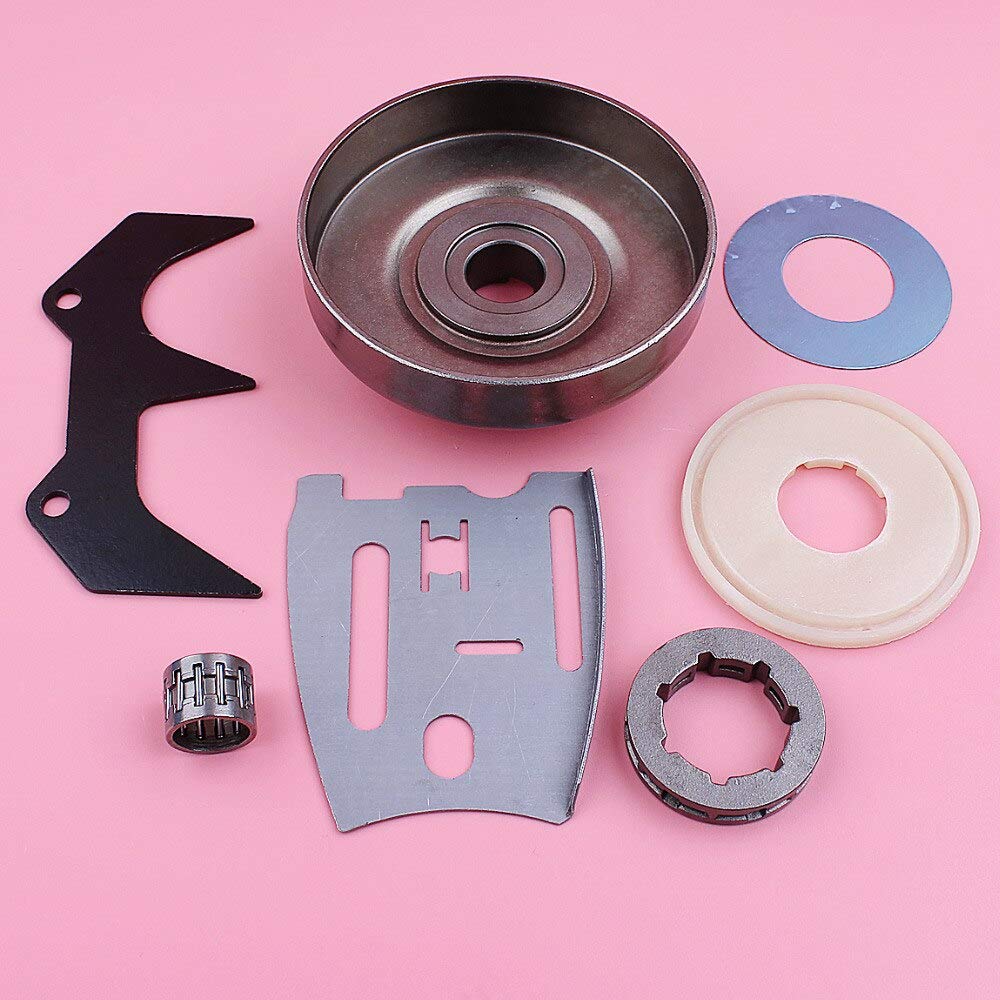 Accesorios Tambor de embrague 3/8 7 dientes llanta de piñón compatible con Husqvarna 272 268 266 66 61 barra placa parachoques Spike lavadora motosierra reemplazar parte (Color : China)