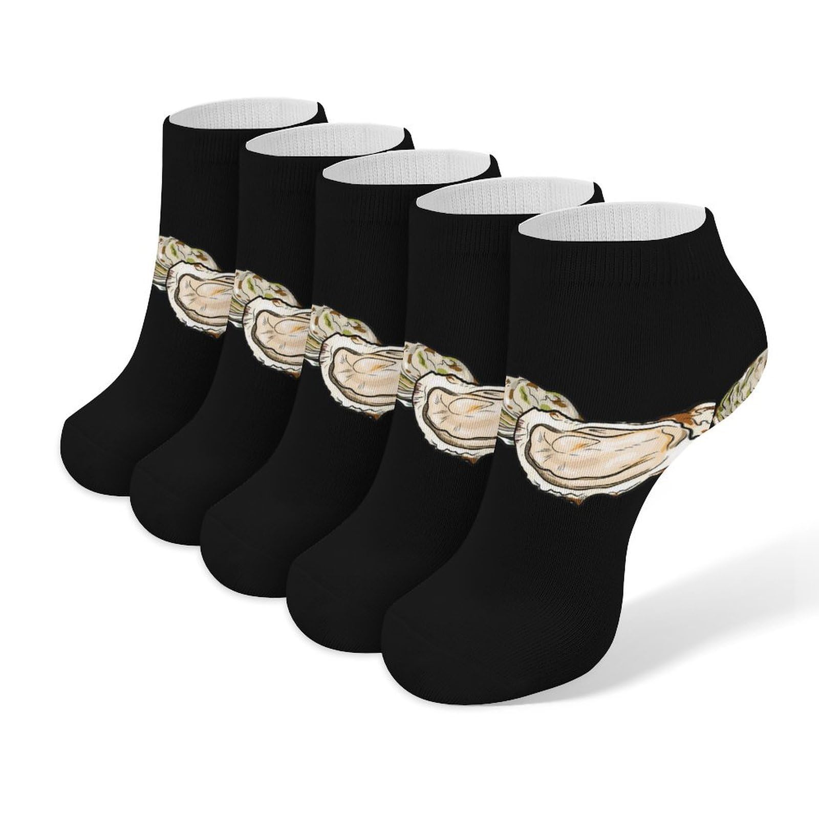 Amazon.co.jp: 靴下 5足セット 牡蠣柄 カキ ソックス メンズ ショート