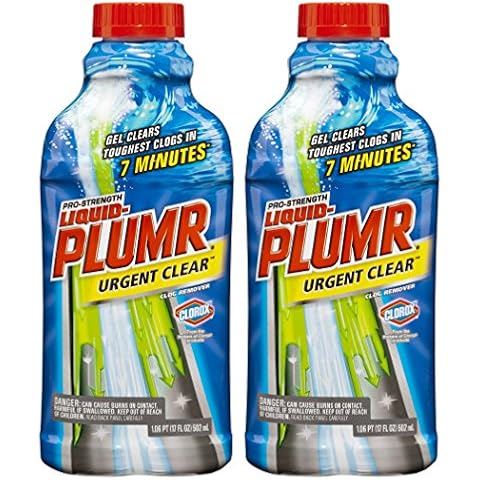 Liquid-Plumr Pro-Strength Clog Remover, Urgent Clear, 34 Fluid Ounces Total Cover