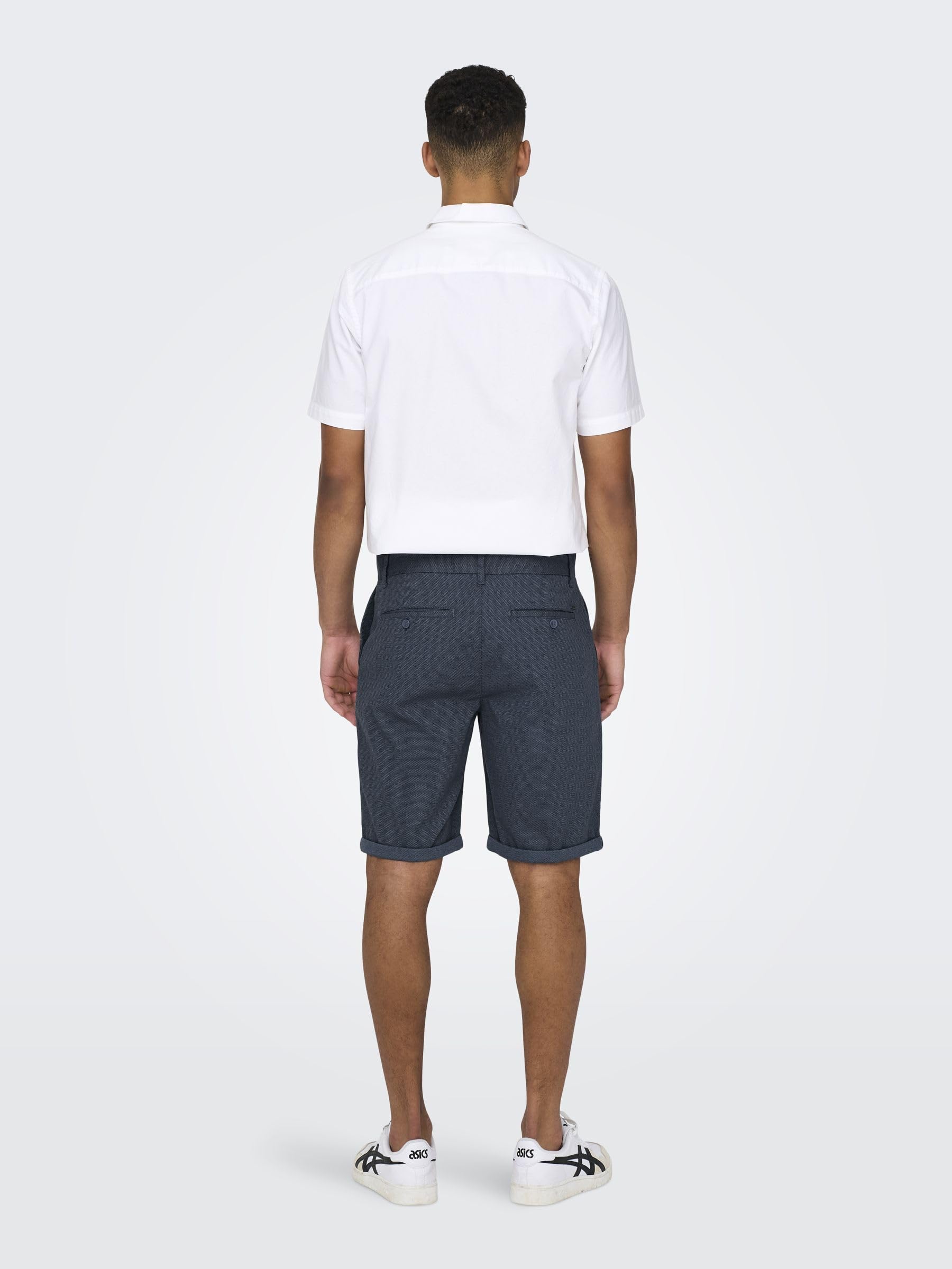 Only & Sons Herren Chinoshorts Onspeter Dobby 0058 Shorts Noos