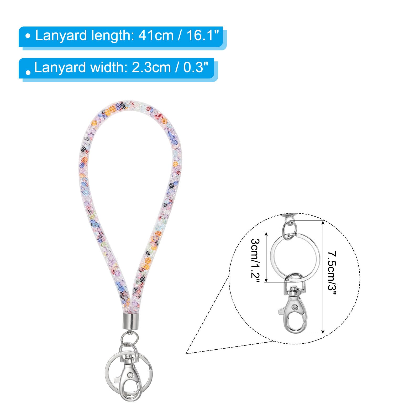 Pack 20 Pulseras Llavero Espiral Para Muñeca - Estirables, Anillo Para Llaves | Deporte, Gimnasio, Piscina