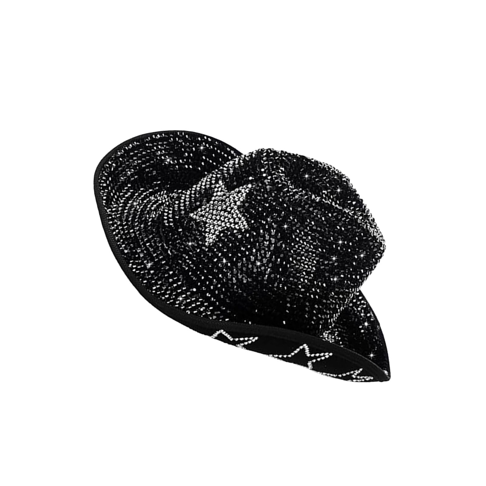 Sombrero de diamantes de imitación brillantes para fiestas de baile, eventos formales, para todas las edades, sombrero de moda