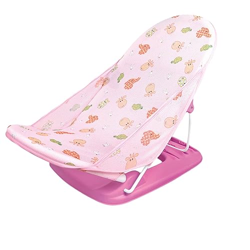Bañador plegable con 3 posiciones reclinables ajustables, soporte de baño para uso en el fregadero o bañera, para bebés recién nacidos de 0 a 12