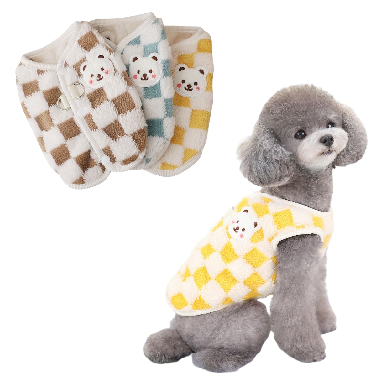 Amazon | Timoya ペット服 秋冬用 犬 服 背中開き Dカン付き 冬 猫服