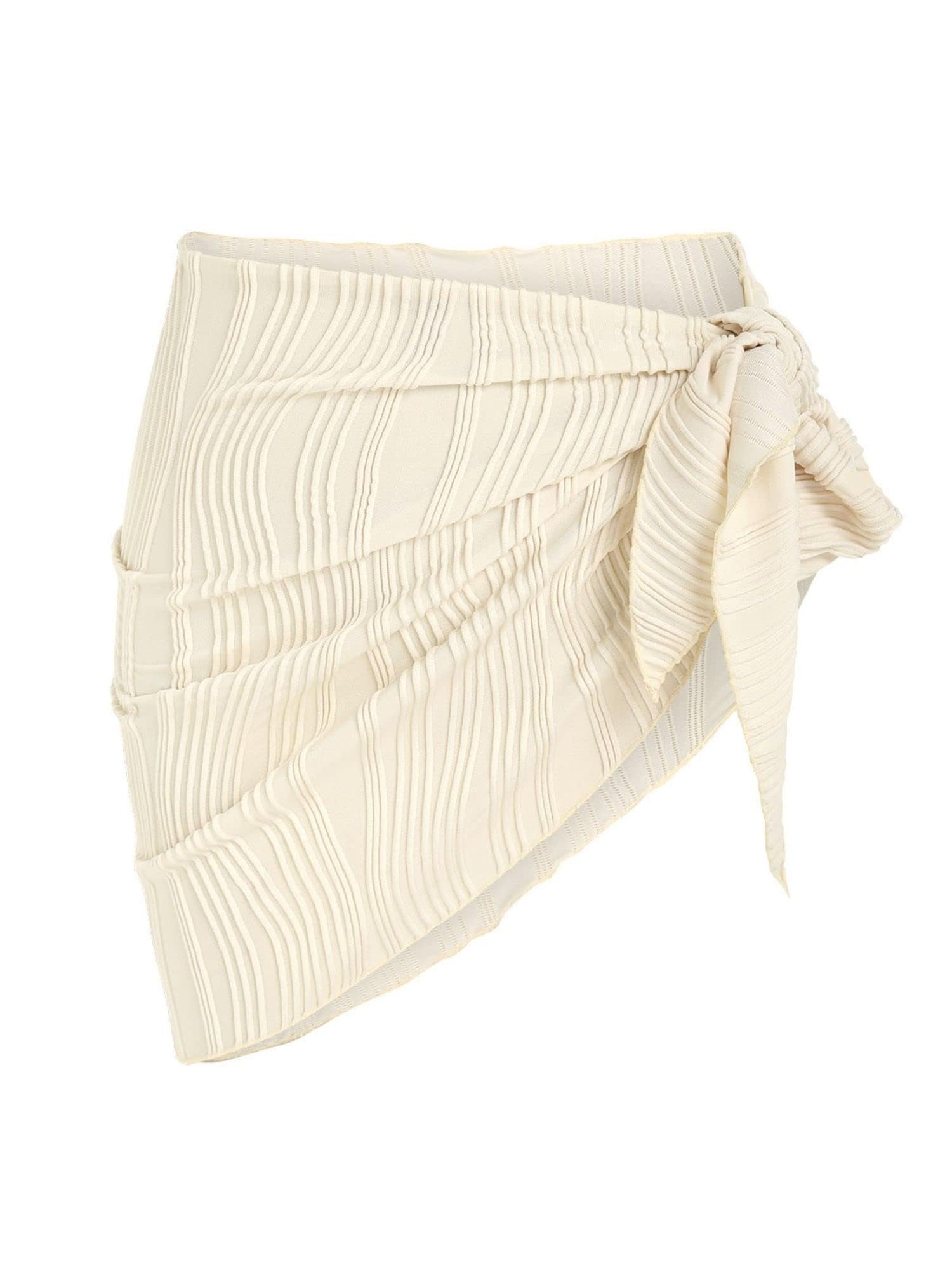 ZAFUL Lado de la corbata para playa, pareo, bikini, falda envolvente, vestidos de playa para mujer