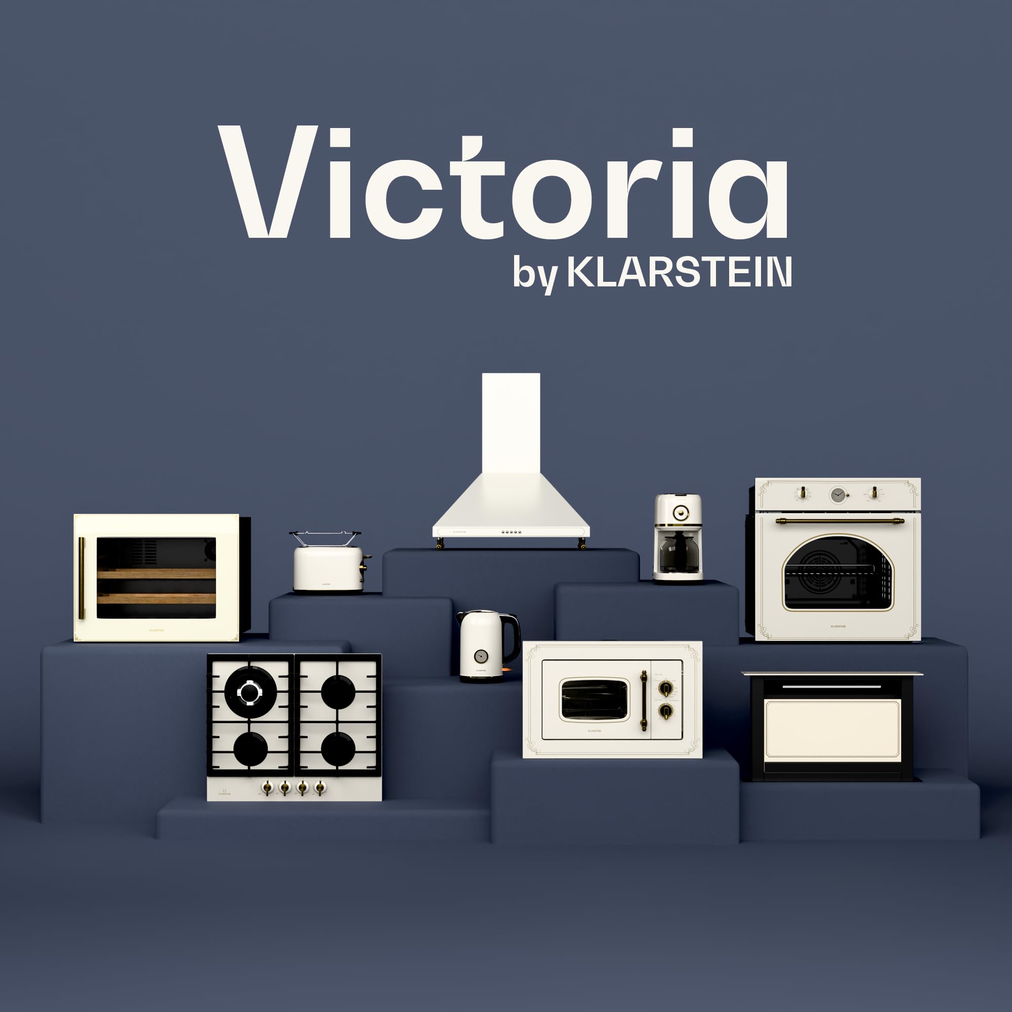 Klarstein Victoria Piastra Induzione 90 cm - Piano Cottura 7200w, 5 Fuochi, Fornello Elettrico con Controllo Smart Touch, Display Digitale e Timer, 240v
