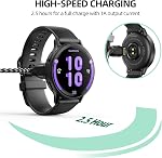 2 in 1 Charger Cable for Garmin Watch Compatible with Garmin Vívoactive 6 5 4s,Forerunner 965 955 945 55,Fenix 8 7 7X Pro 6 6X 5,Venu 3 2S,Approach S70 S62 S60,Epix Instinct Tactix(2 Pack)