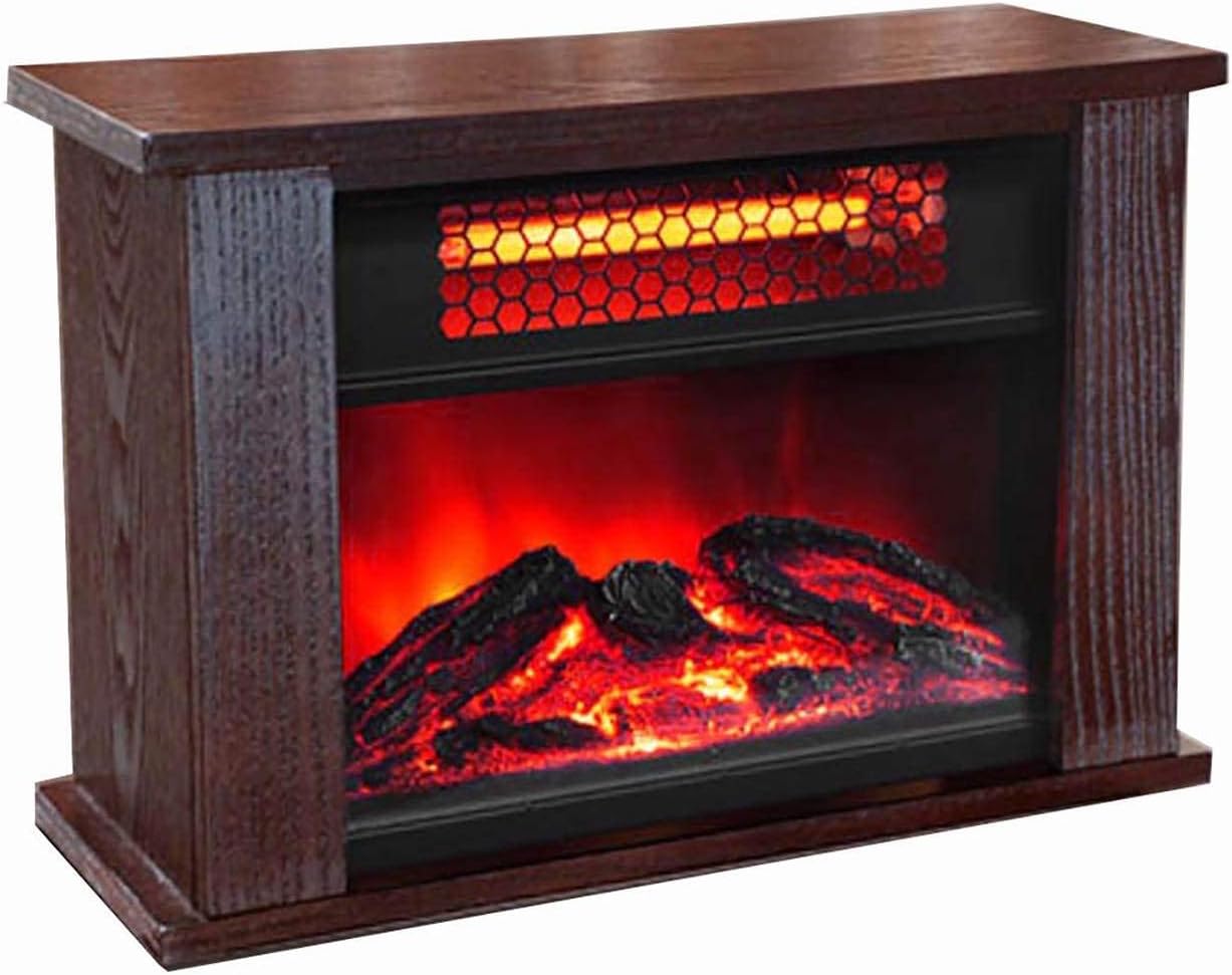 LifePro LS-PCFP1056 750W Mini Fireplace Heater, Infrared Quartz, 14-Inch