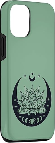 Miniatura 6 de Funda para iPhone 11 Pro Max con diseño de bruja Wicca verde menta y mal de ojo pagano