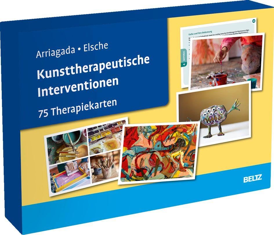 Kunsttherapeutische Interventionen: 75 Therapiekarten mit 28-seitigem Booklet in hochwertiger Klappkassette, Kartenformat 16,5 x 24 cm. (Beltz Therapiekarten)