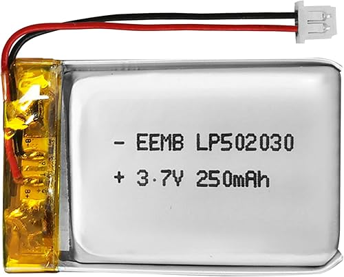 Miniatura 1 de EEMB Batería de polímero de litio de 3.7 V 250 mAh 502030 Lipo Batería recargable con conector JST de cable para VXI Blue Parrott - Confirma la