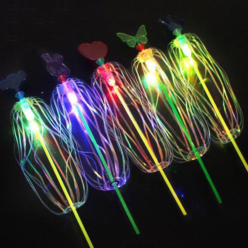 HYKJSHED 5Pcs Rainbow Twirler Stick Variety Magic Twist Bubble Wand, Flash Magic Twist Bubble Wand, Color Twist Bubble Wand