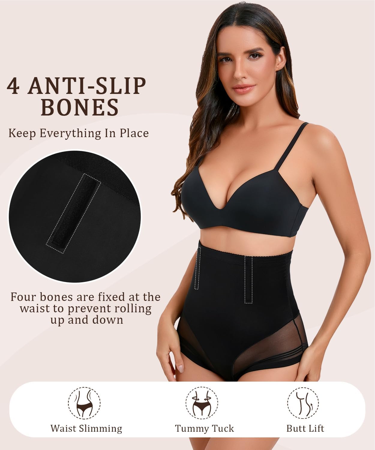 Dulchany Shapewear Tummy Control Underwear for Women High Waisted Shaper Panties Body Shaping Briefs Girdle Panty - Image 4