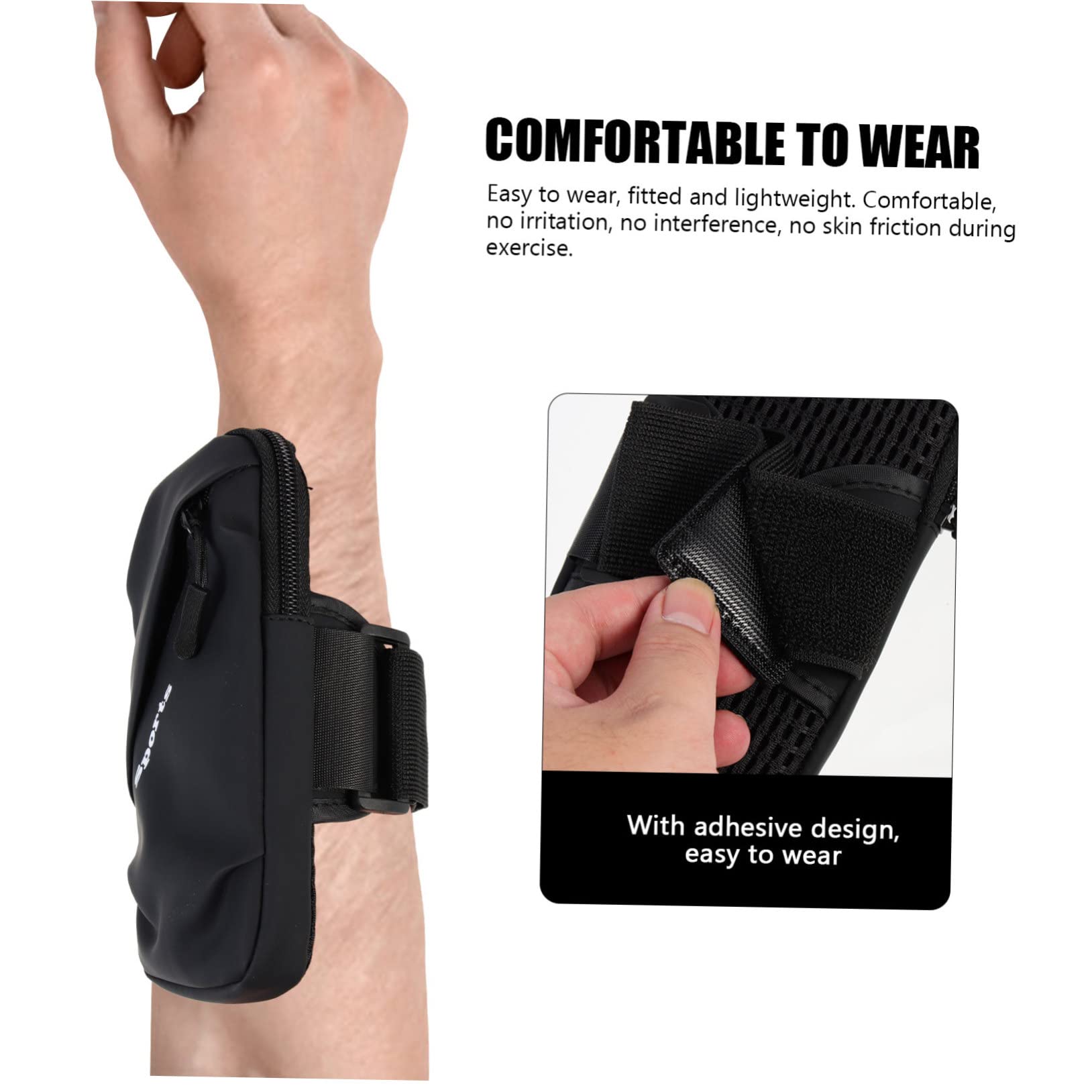 Uonlytech 3stücke Sportliches Handy-Armband Für Jogging Wasserdichtes Und Atmungsaktives Handy-Storage-Pouch Kompatibel Mit Smartphones Für Laufen Radfahren Und Fitnessaktivitäten