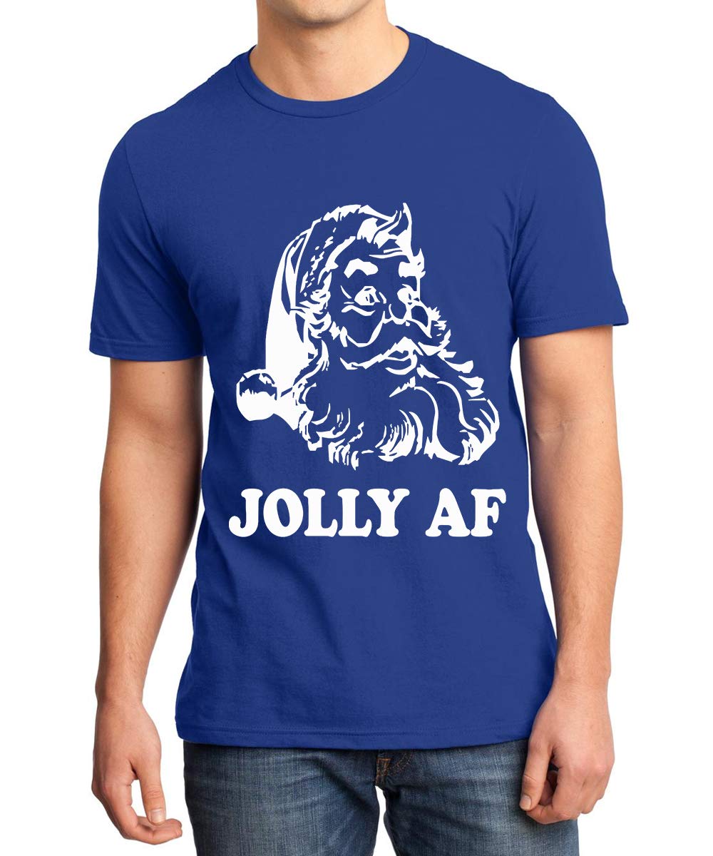 Caseria Men's Round Neck Cotton Half Sleeved T-Shirt with Printed Graphics - Jolly Af