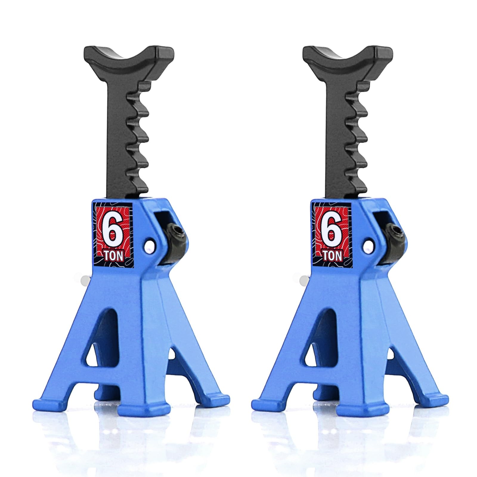 1/24 Scale Metal Adjustable Jack Stands (2pcs, Black) - Realistic Accessory For SCX24, TRX4M, FCX24 RC Crawlers - View #10