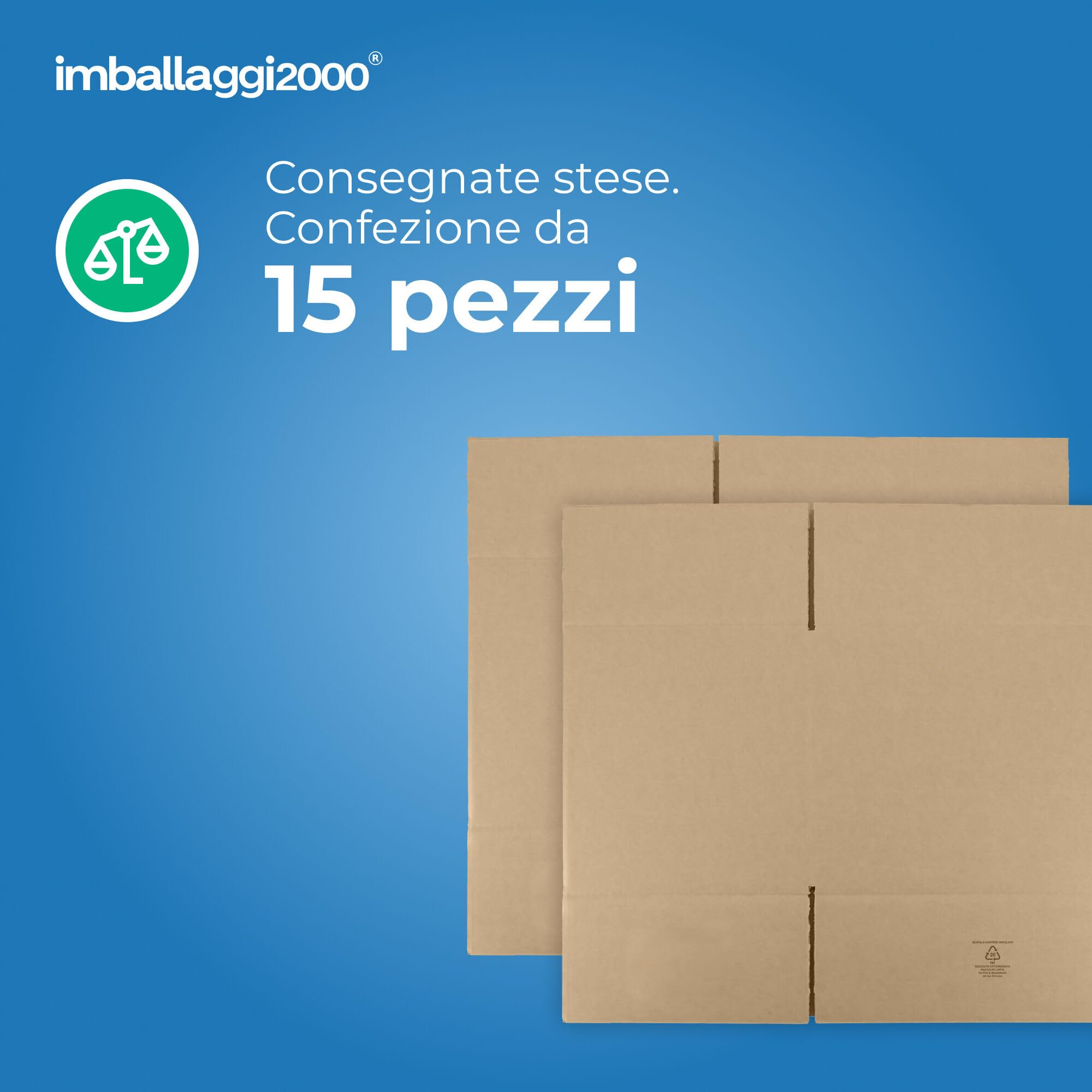 Cartoni Per Traslochi Scatole Per Imballaggio Resistenti 50x50x50 Cm Confezione Da 20 Pezzi N 724098 - Foto 11