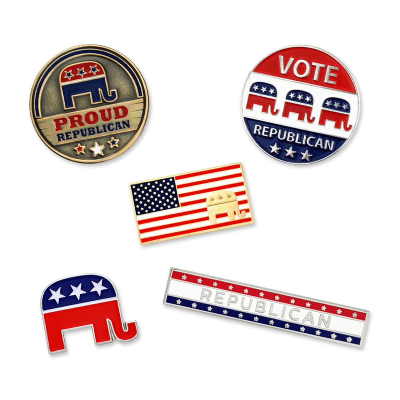 PinMart Republican Patriotic Political Lapel Pin