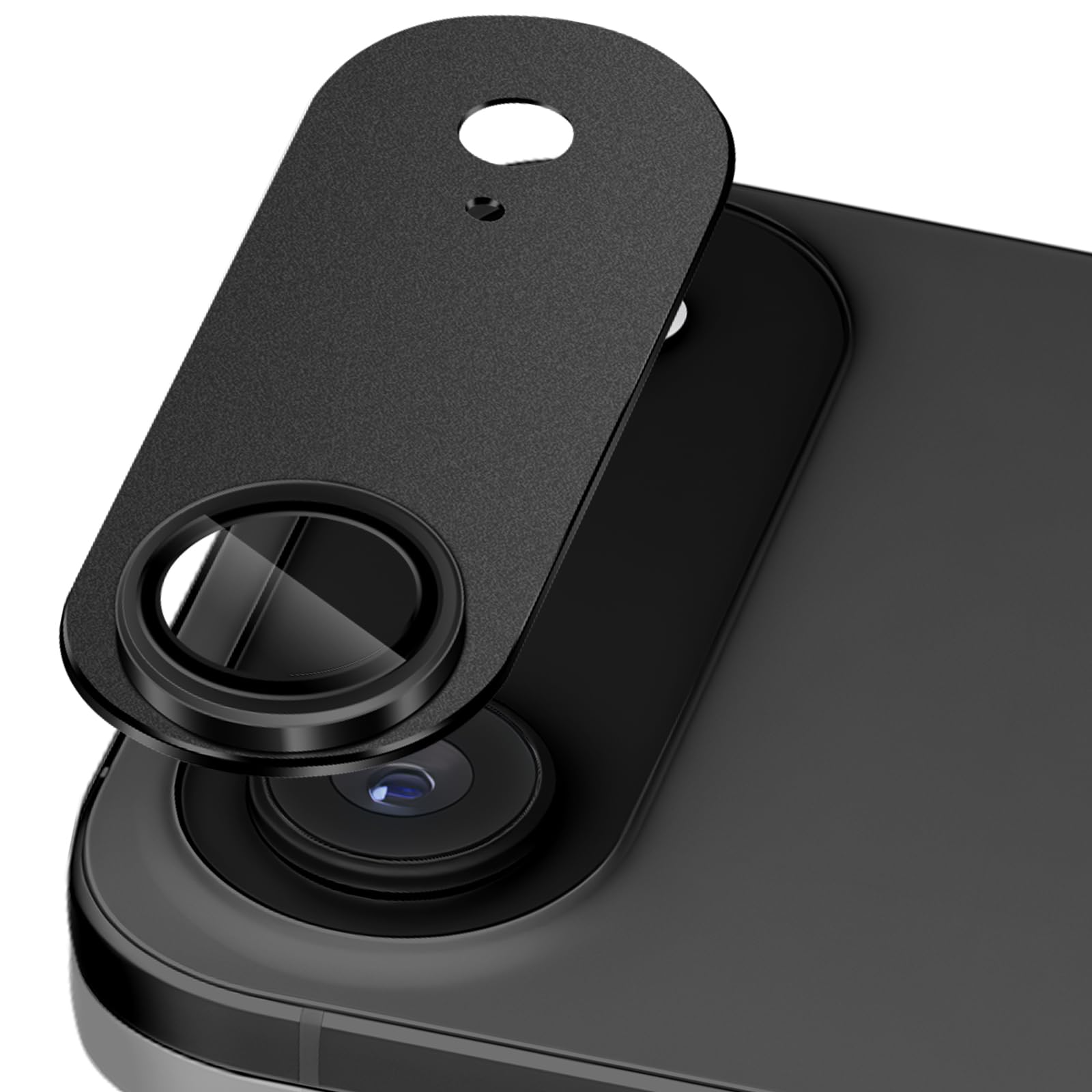 SumRioo Kameraschutz Kompatibel mit iPhone Air (17 Air) Kamera Panzerglasfolie, 9H Härte Linsenschutz Aluminiumlegierung, HD Kratzfest Kamera Schutzfolie für iPhone 17 Air, Schwarz