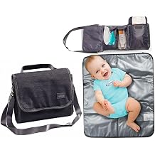 Graco Portable Baby Changing Pad with Organizer Pockets and Shoulder Strap
