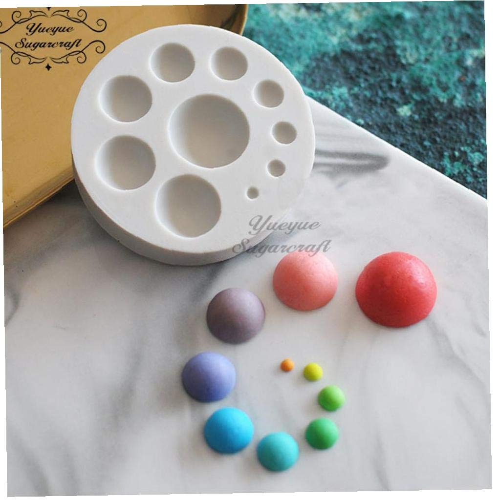 Casecover Grey Sugarcraft Circle Silicone Mold Fondant Mold Cake Decorating Tools Chocolate Mould For Kitchen