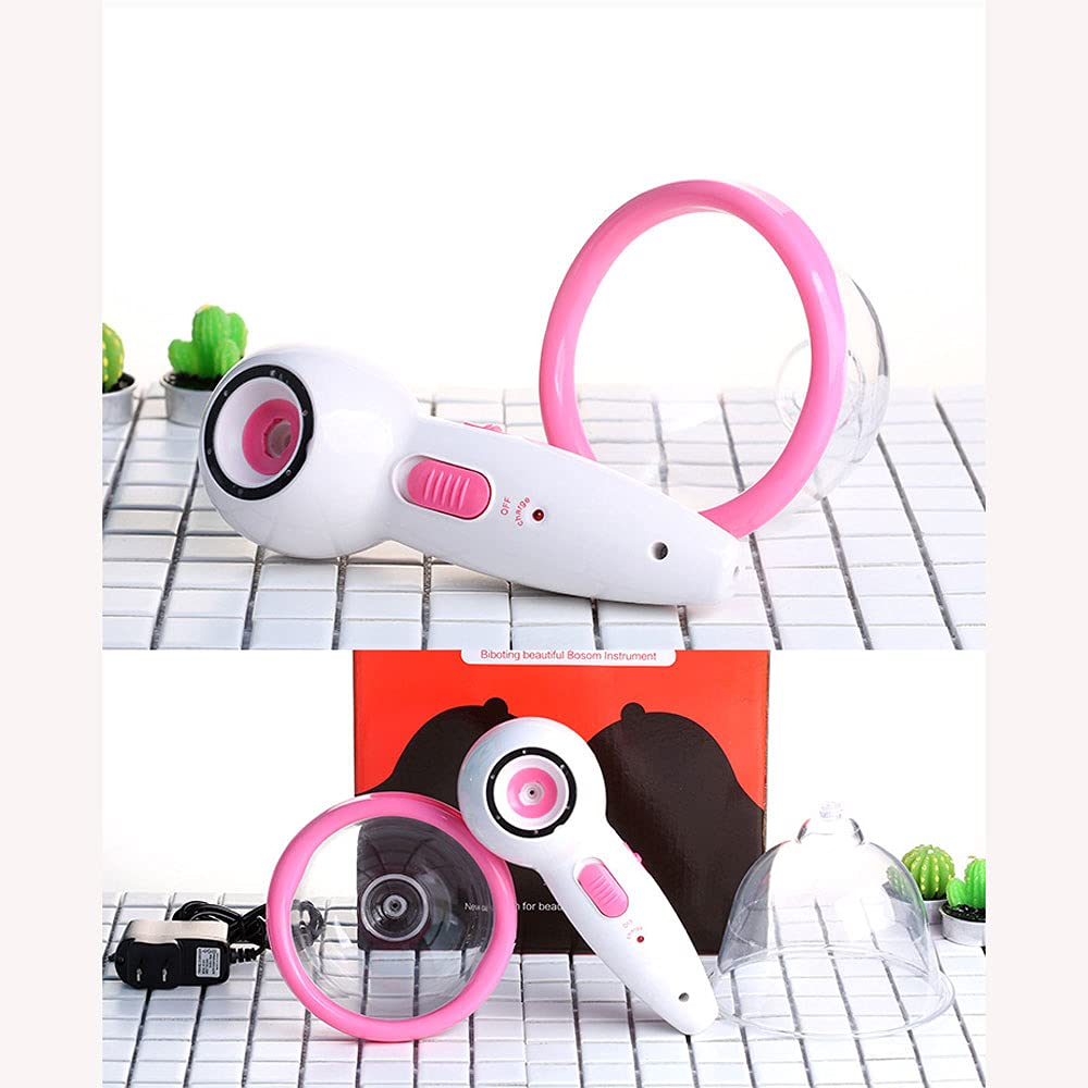 Coffre Beauty Agrandissement Machine Pompe à Vide Coupe du Masseur électrique pour Femme, pour la dysplasie de Sein, Les Seins Plats, Les Seins affaissés,Double Cup,CD