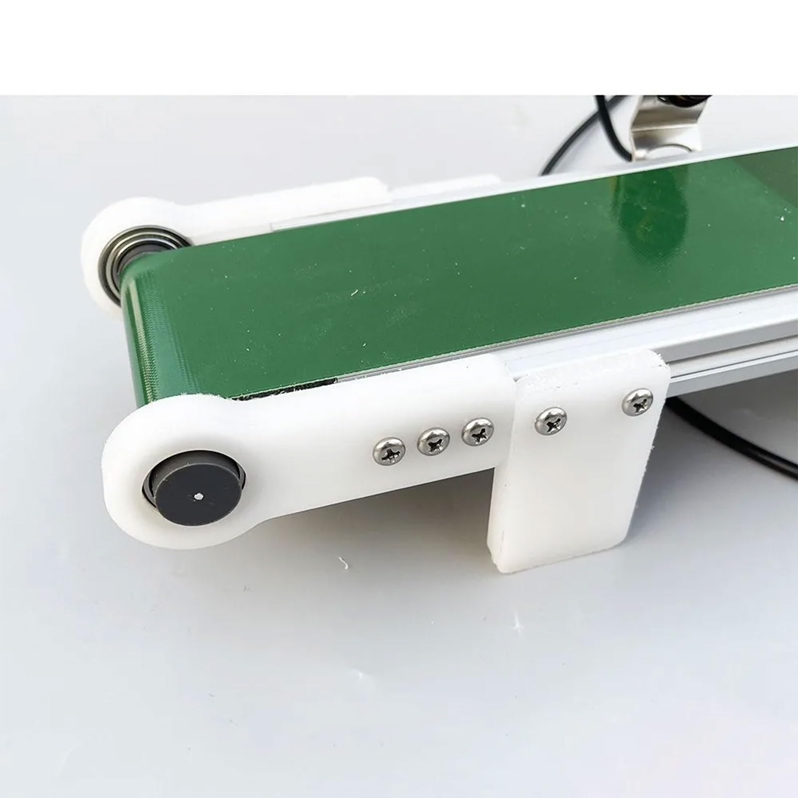 Cinta transportadora de Escritorio pequeña con conteo fotoeléctrico, transportador de línea de Montaje, Dispositivo automático de experimentación por fricción, Velocidad Ajustable