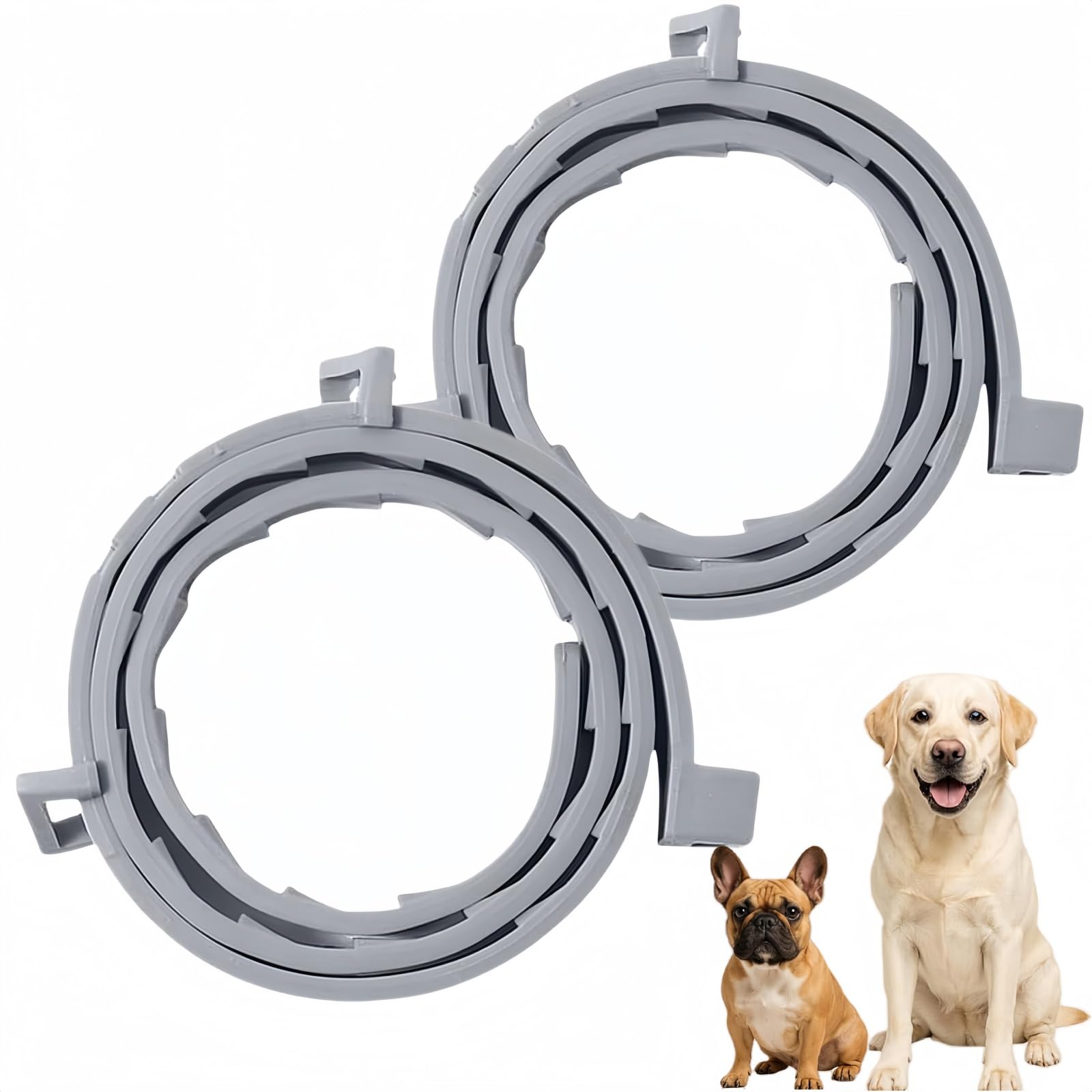 2PCS Dog F/lea and T/ick Col/lar,Adjustable Repellent Col/lars for Dogs