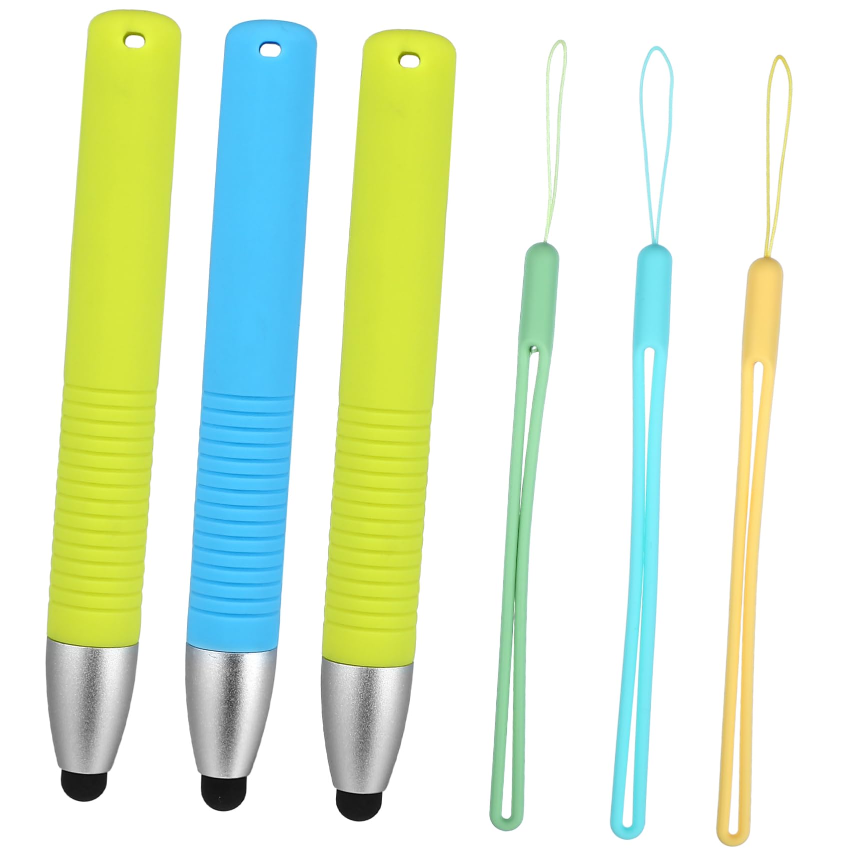 Pluma de la pantalla táctil de alta precisión con punta de sílice suave pack de 3 8