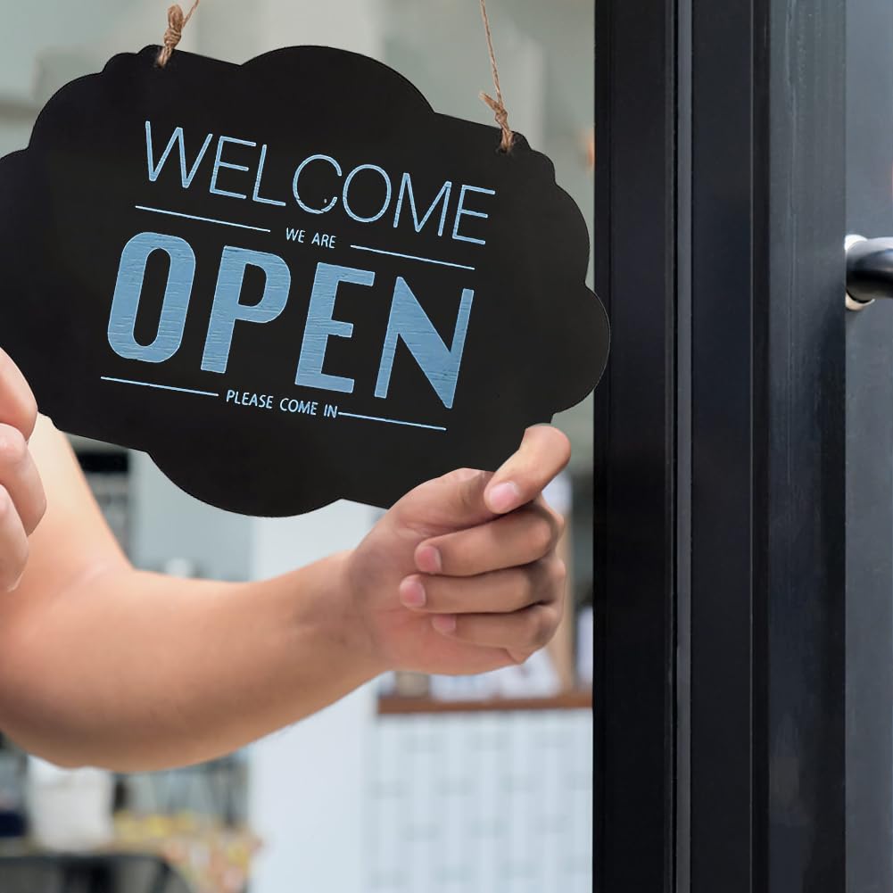 4 Lavagnette Cancellabili Appese - Lavagna Con Spago Per Messaggi E Decorazioni - Foto 5