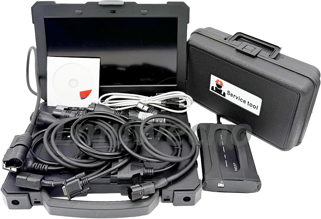 for Doosan uVIM Diesel Engine Diagnostic Kit with 6-pin Cable for Doosan Forklift Excavator Loader and Truck Diagnostic Tools (with 2025 Software) (with 6pin Cable and Software)