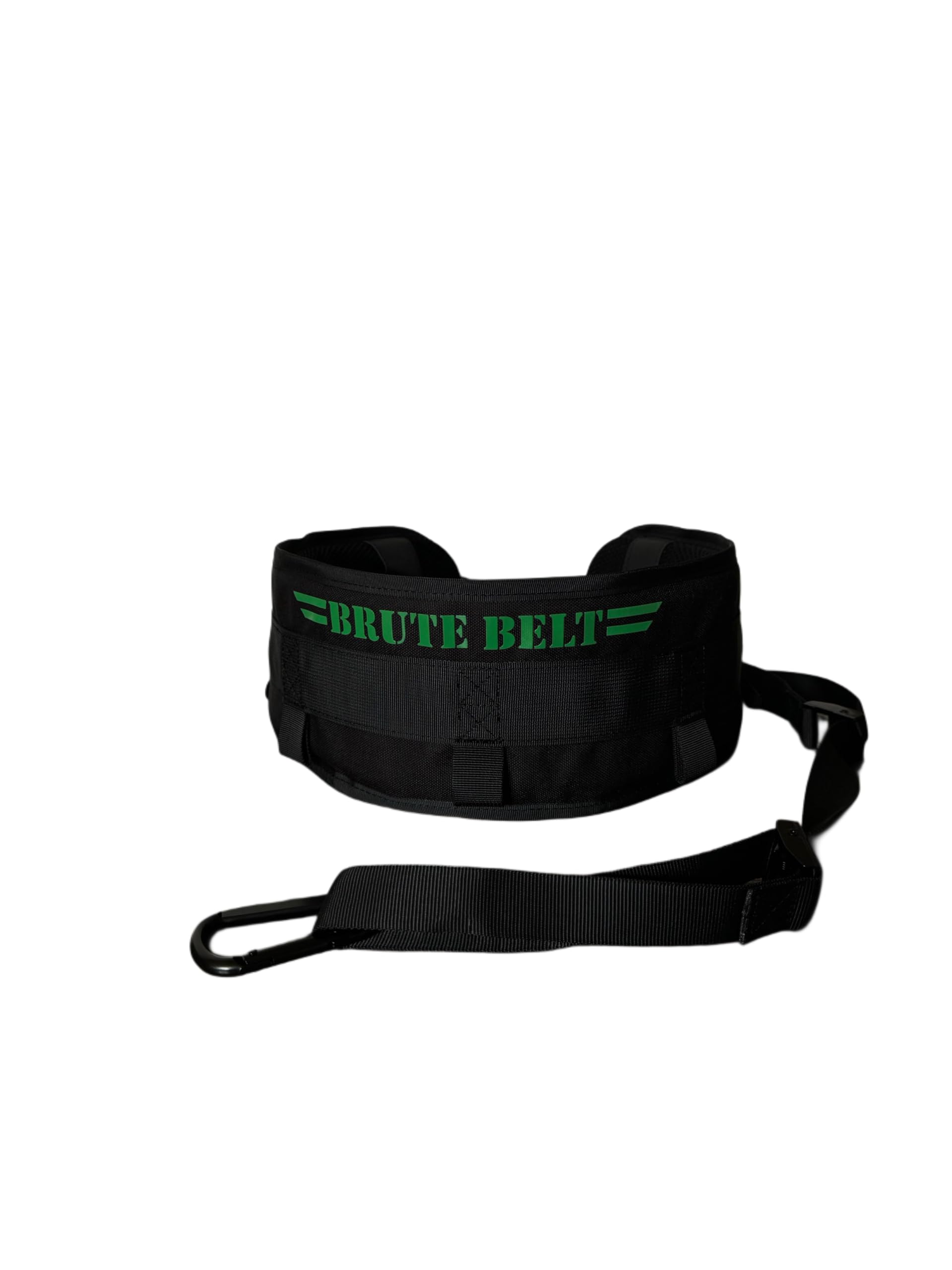 Brute Belt – The Ultimate Nylon Dip, Pull-Up and Squat Belt for Strength Training (Black, Large)