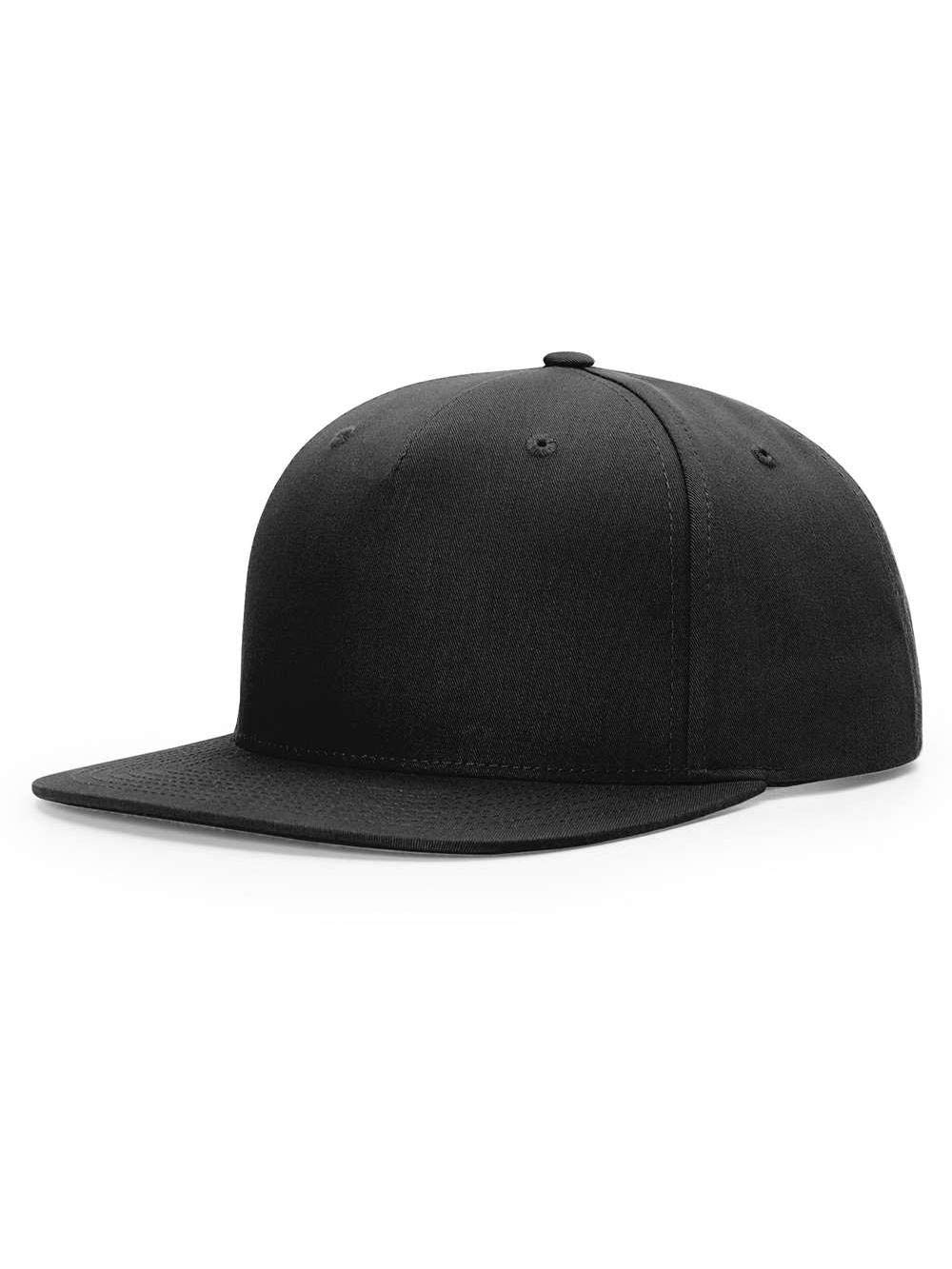 R RICHARDSONRichardson Pinch Front Twill Back Trucker Cap One Size Black