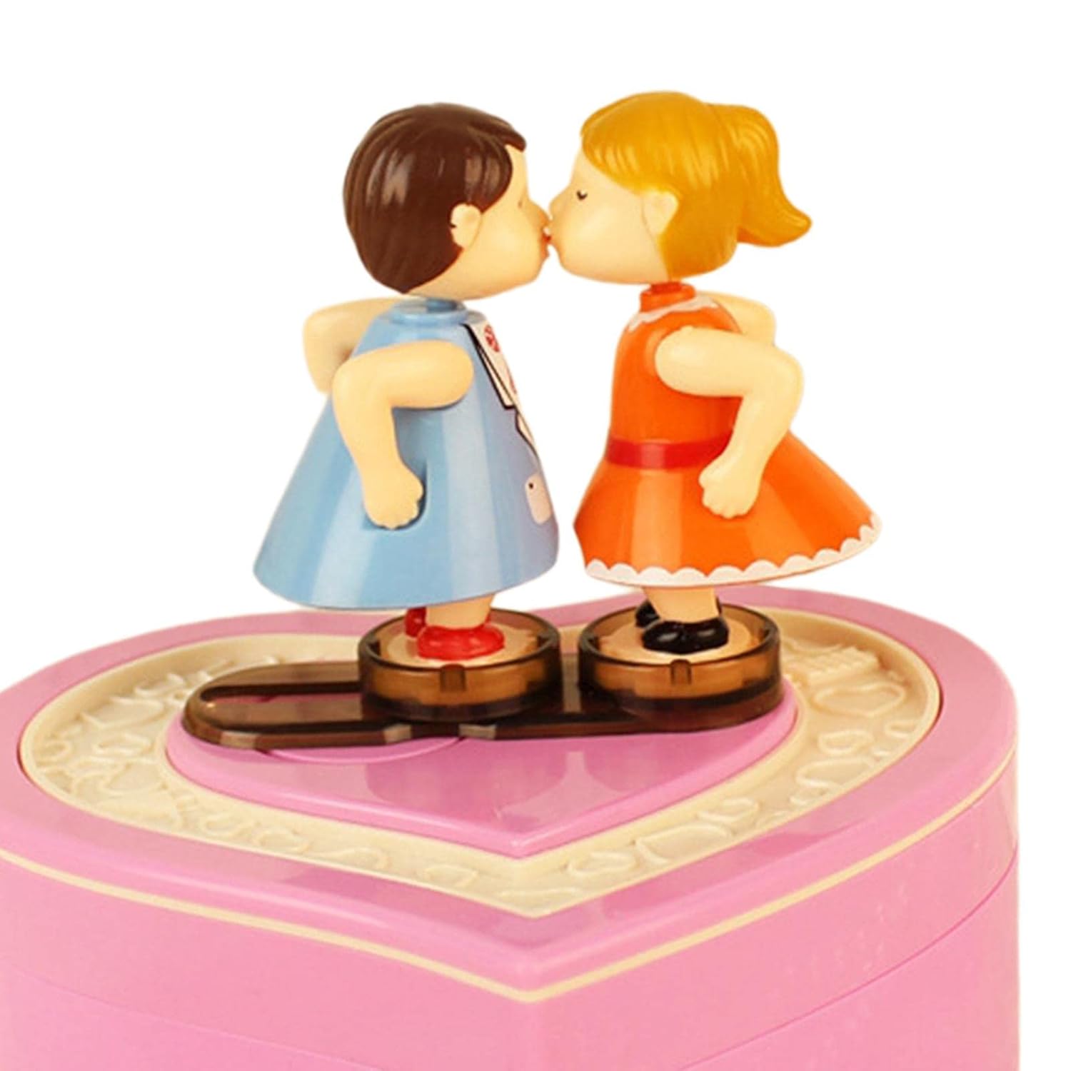 Enakshi Kissing Doll Music Box Musical Romantic Jewelry Box for Table