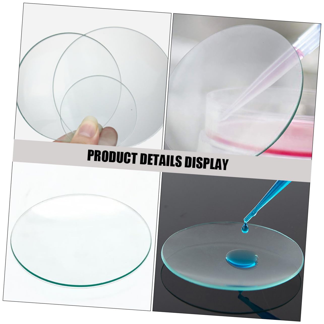 NOLITOY 10 pezzi Vetro Trasparente Occhiali da Laboratorio Copri Becher Resistente Alte Temperature per Esperimenti Chimici e Osservazioni Scientifiche