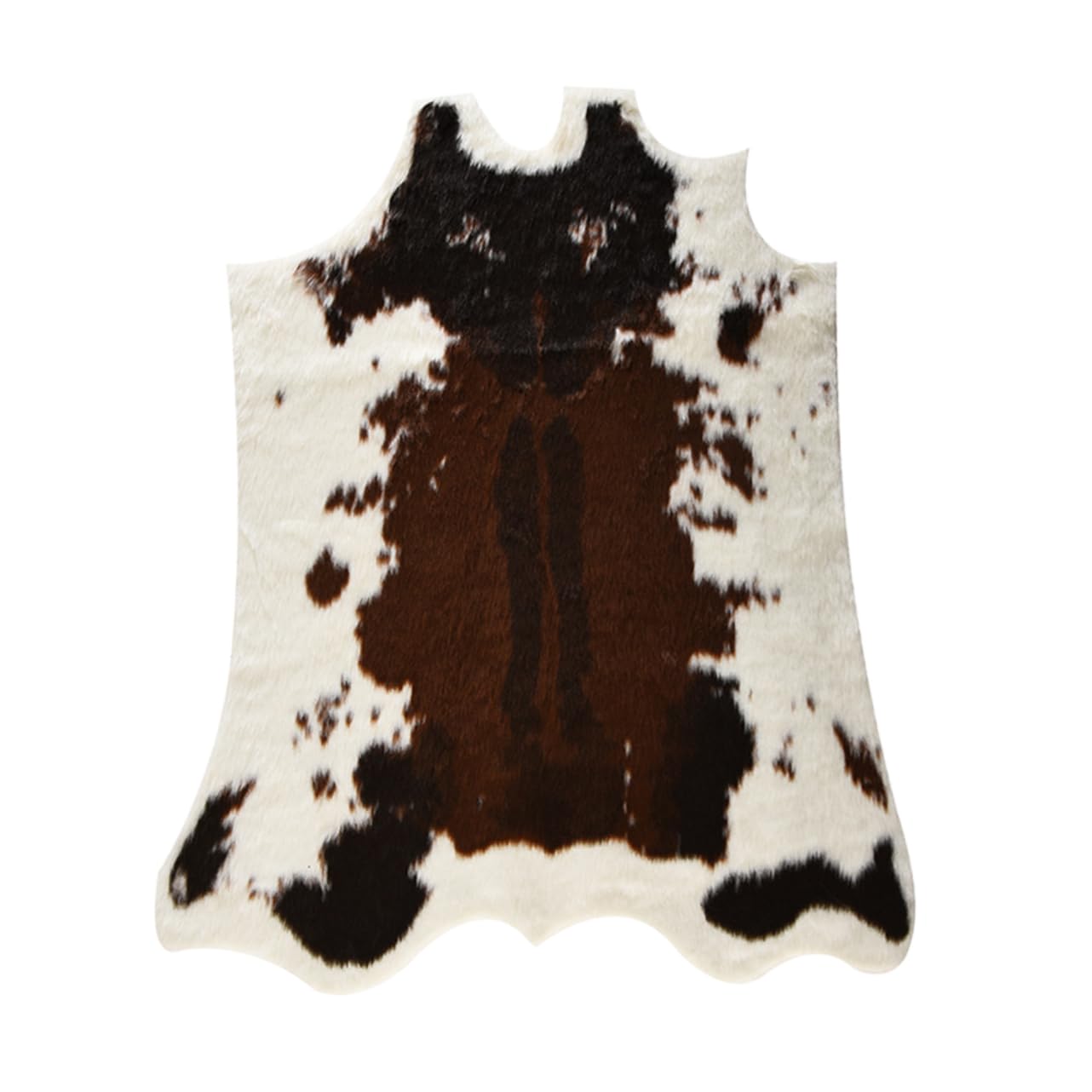 Tapis décoratif Amosfun haut de gamme imitation peau de vache et motif animalier élégant