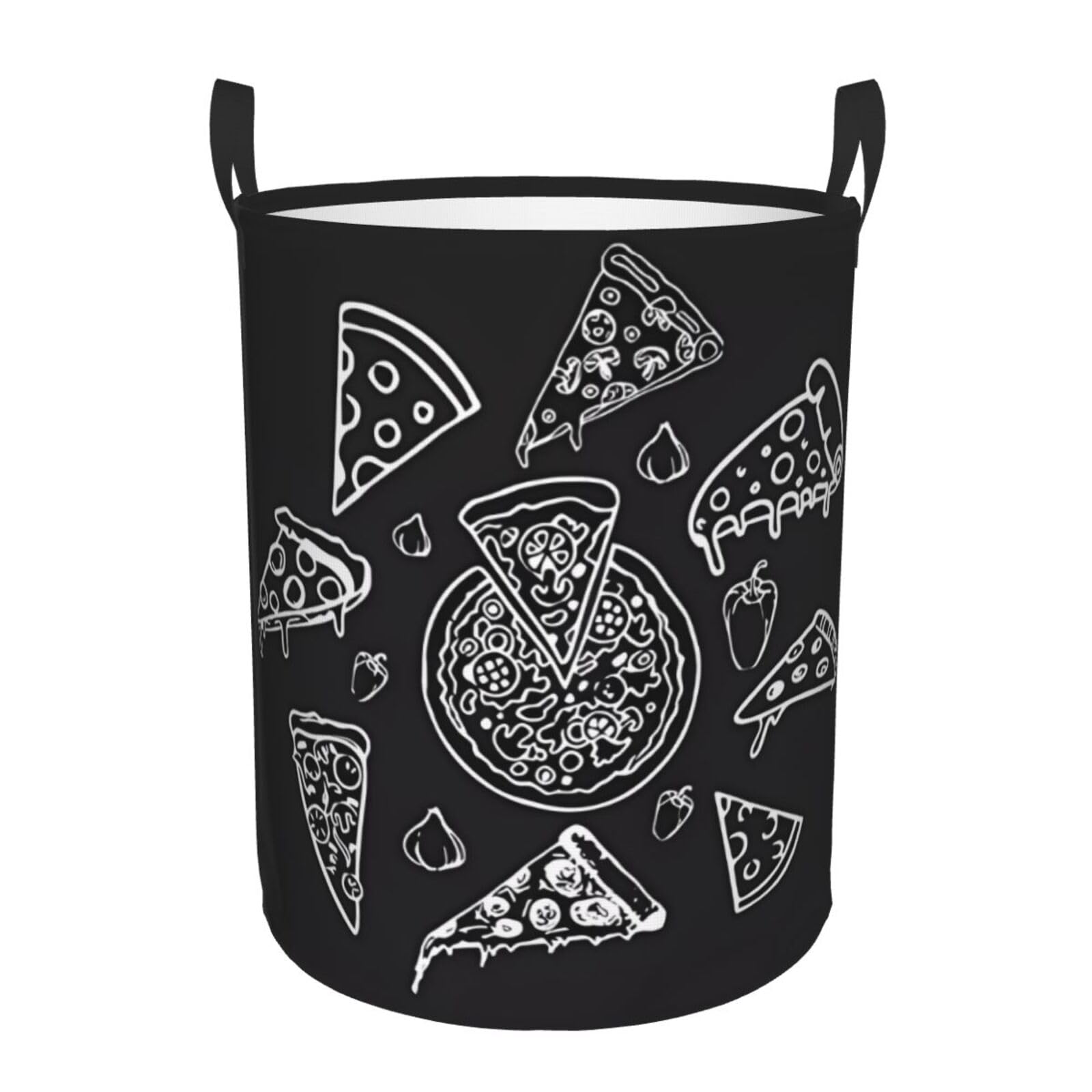 S Circular Hamper Pizza Constellation (1) Print for Dirty Clothes