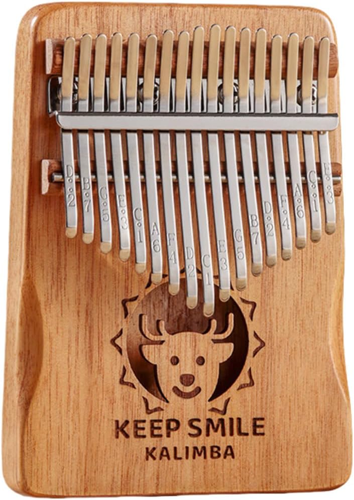 Kalimba Thumb Piano 21 Keys/17Keys Finger Piano Portable Musical Instrument for Beginners, Music Gifts for Music Lovers (Deer, Small)