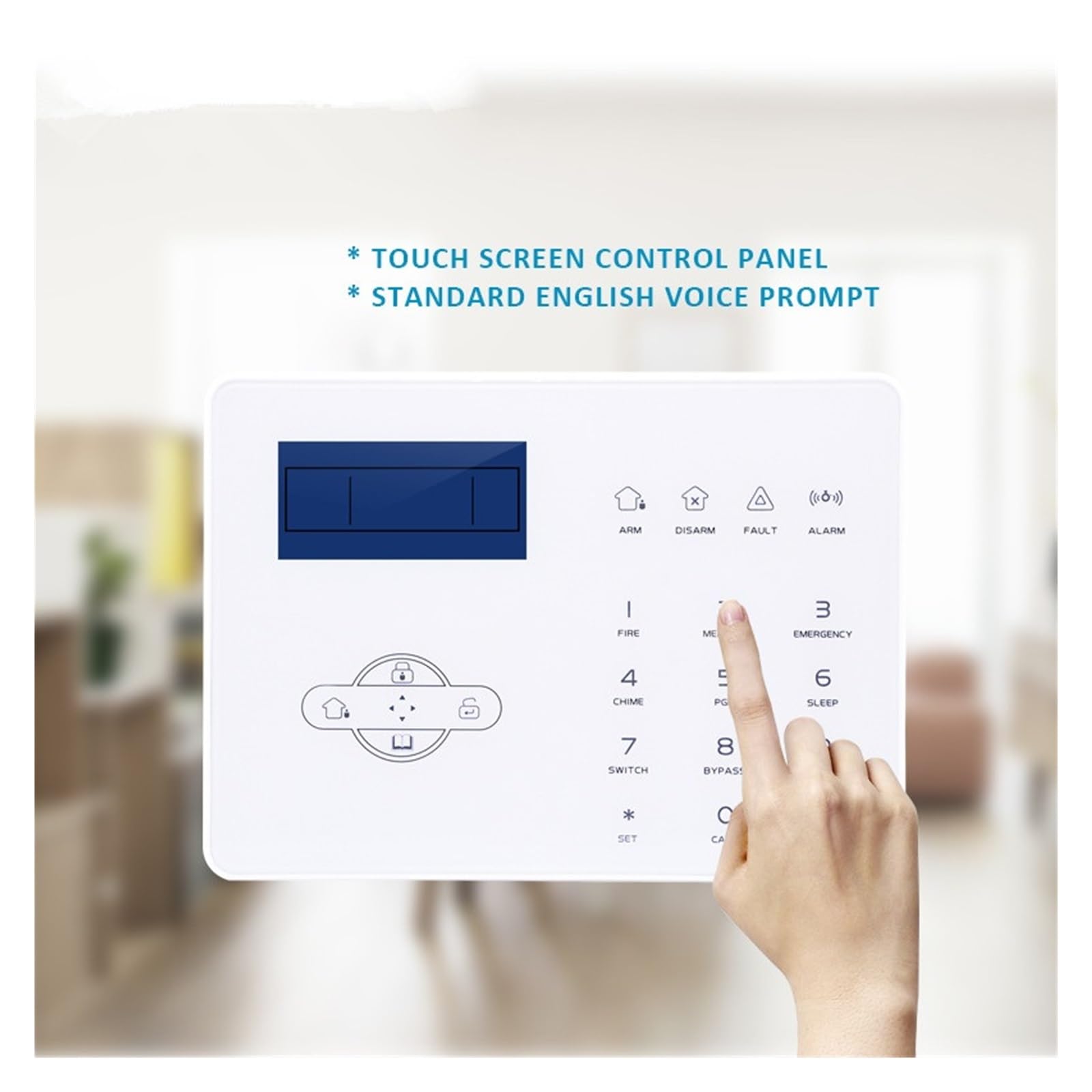 Système d'alarme Alarmes De Sécurité Intelligentes À La Maison D'alarme sans Fil De avec Le Système D'alarme D'intrusion D'écran Tactile Zéro taux de Faux positifs