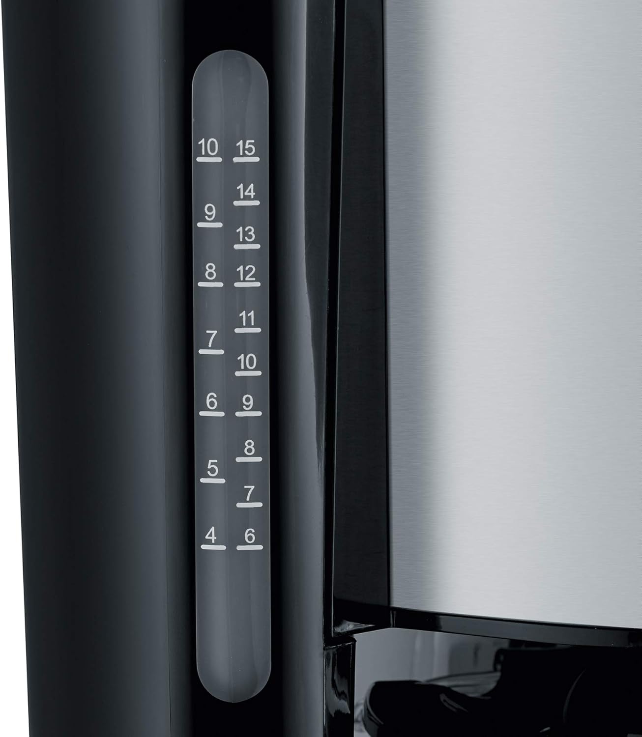 Severin KA 4826 Macchina per Il Caffe, 1000 W, 1.25 Litri, Plastica, Acciaio Inossidabile Spazzolato/Nero