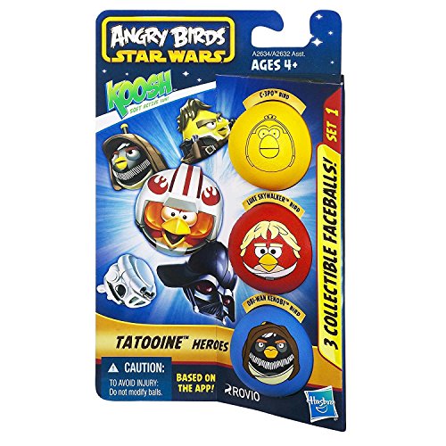 Baby Alive 599386031 - Pack 3 Bolas Hasbro Angry Birds Star Wars