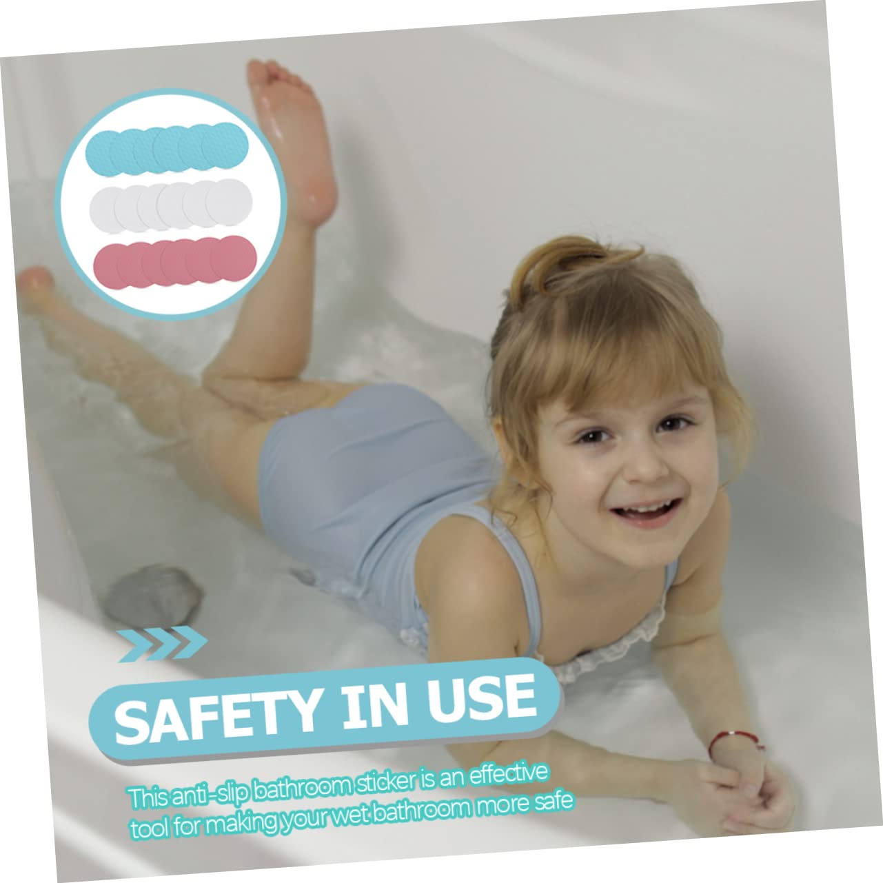 Alipis 54pezzi Adesivi Antiscivolo per Bagno Strisce Adesive Peva per Vasca da Bagno Scale e Doccia Sicurezza e Facile Installazione