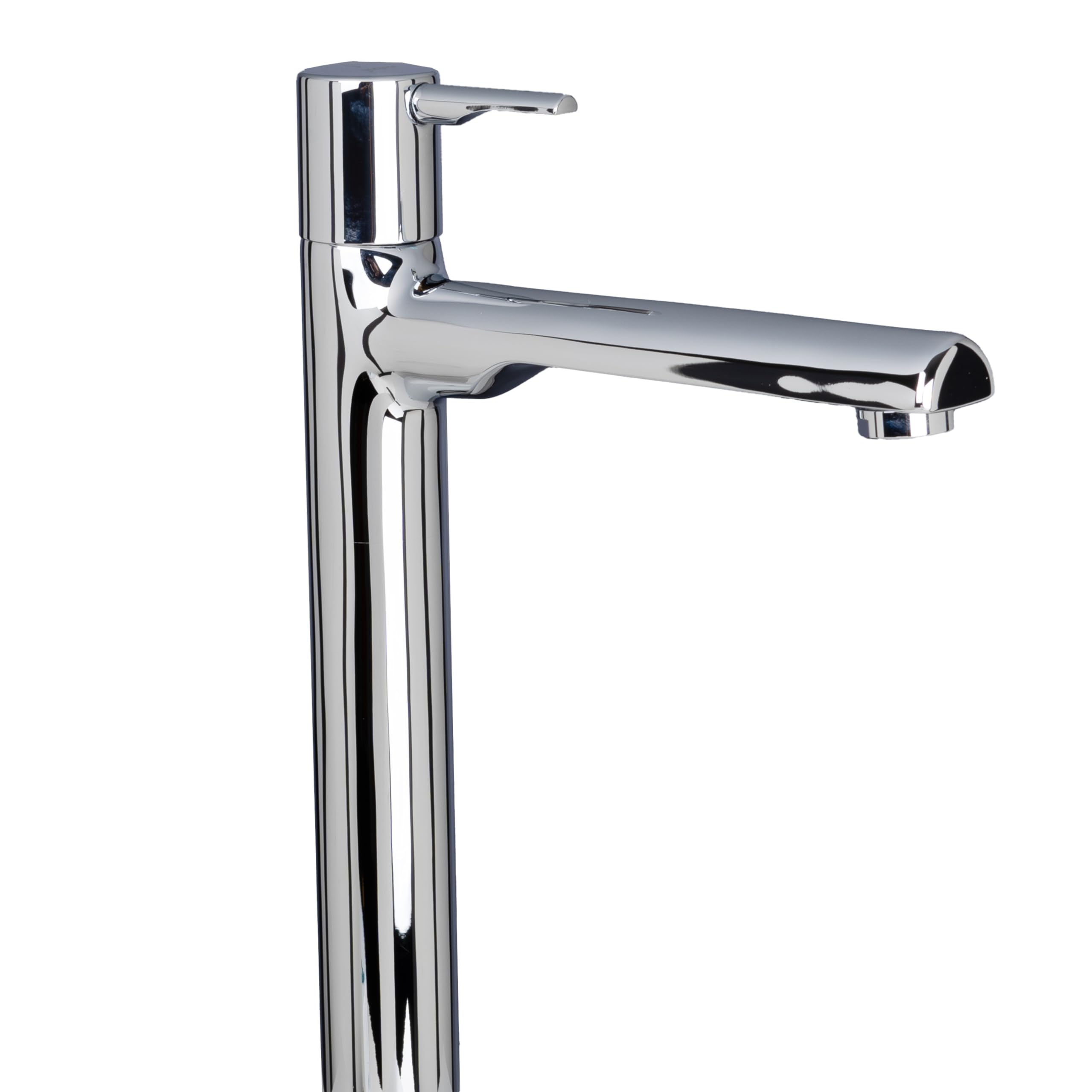 JAQUAR FLORENTINE PRIME Series Table Mounted Tall Boy COLD ONLY BASIN TAP (Chrome) | TOP LEVER, Brass Body Water Tap/Faucet/Cock for Bathroom/Kitchen Wash Basin | FLP-CHR-5021PM-image-1