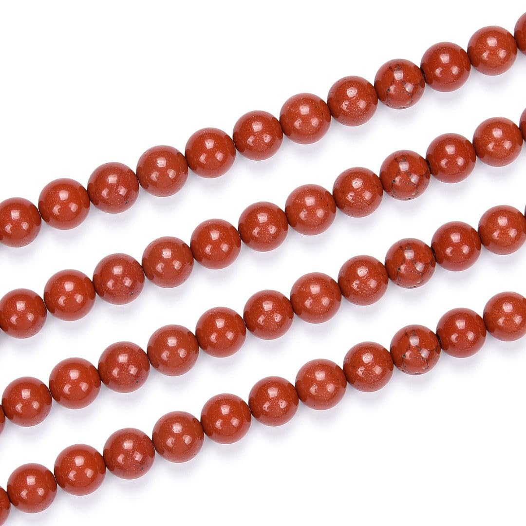 180pcs Adabele Natural Grade A Red Jasper Gemstone 4mm (0.16 inch) Round Beads