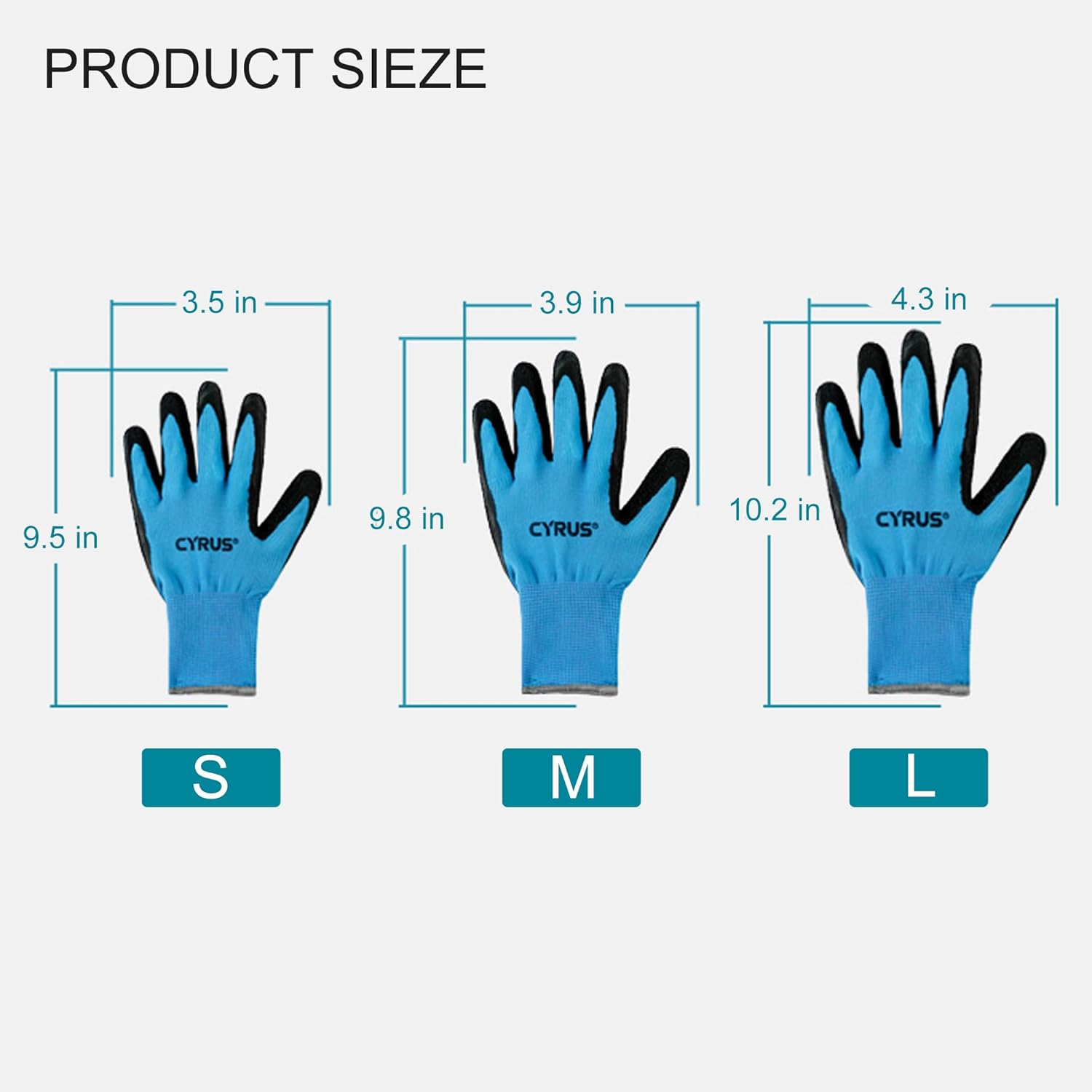 CYRUS Nitrile Gardening Gloves for Women&Men, Thorn-Proof Garden Gloves,Work for Yard Garden, Weeding, Digging, Pruning - Image 6