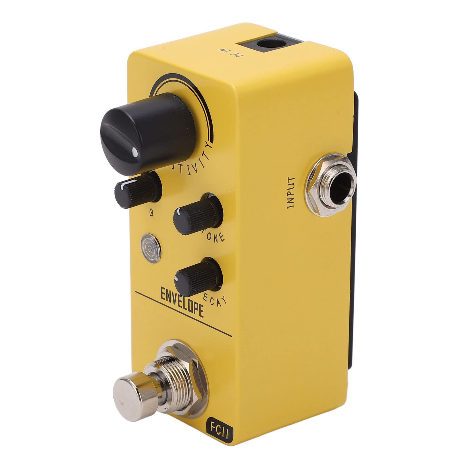 Pedale effetto per chitarra elettrica Mini basso professionale caldo naturale dinamico simulato piccolo metallo giallo compatto portatile per chitarra basso lezioni di musica