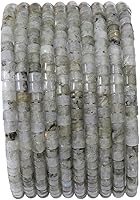 Vista 14 de Cuentas de amatista natural en forma de cilindro corto 2x3mm 155 piezas Tubo Cuentas sueltas de piedras semipreciosas para hacer joyas Diseño