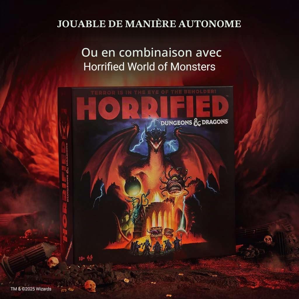 Ravensburger 24755 - Horrified Dungeons & Dragons - Jeu de Plateau coopératif pour Tous Les Joueurs de 10 Ans et Plus, pour Les soirées Entre Amis ou en Famille