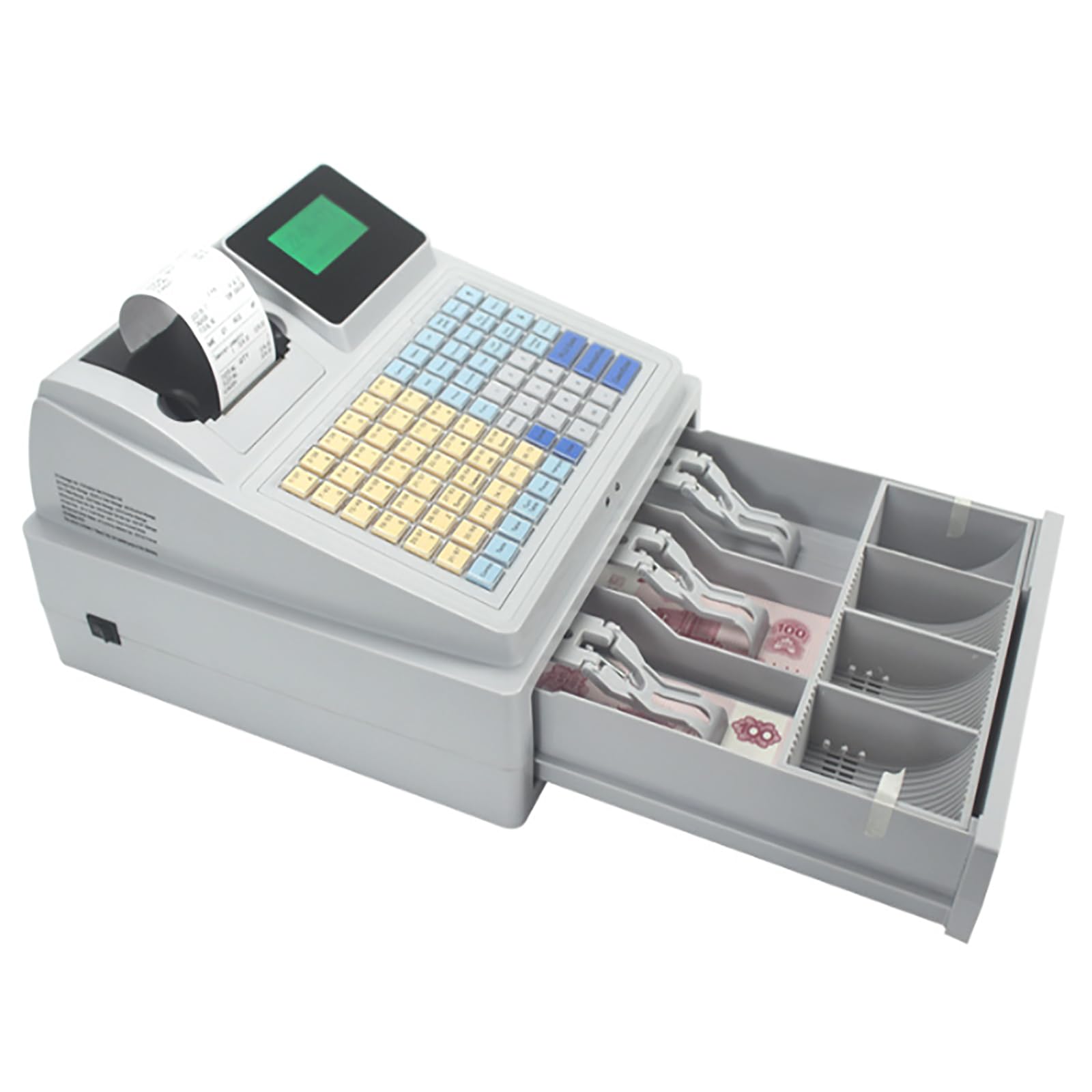 Amazon.co.jp: LCDスクリーン付き電子レジマシン、プリンタ付きPOS
