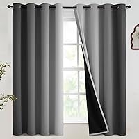 Vista 78 de SimpleHome Ombre Room Darkening Curtains 96 inches Length for Bedroom,Grommet Gradient Light Blocking Beige Gradient Window Curtains for Living